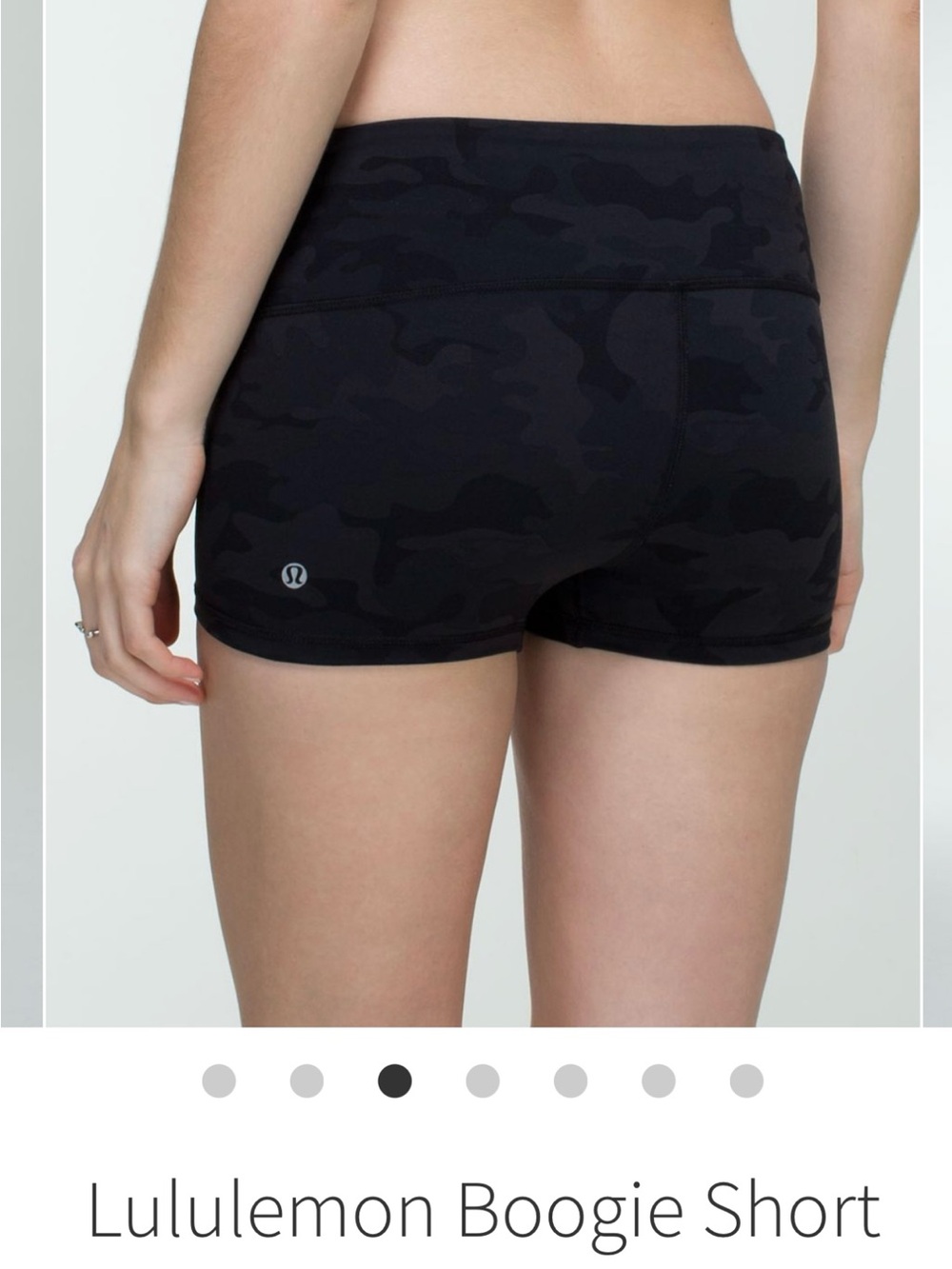 Lululemon Boogie Short Camo booty shorts pilates yoga